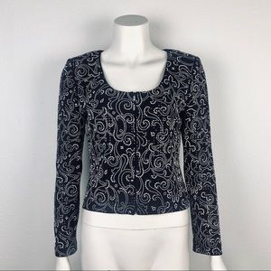 ST JOHN | KNIT EMBELISHED CROP JACKET 4